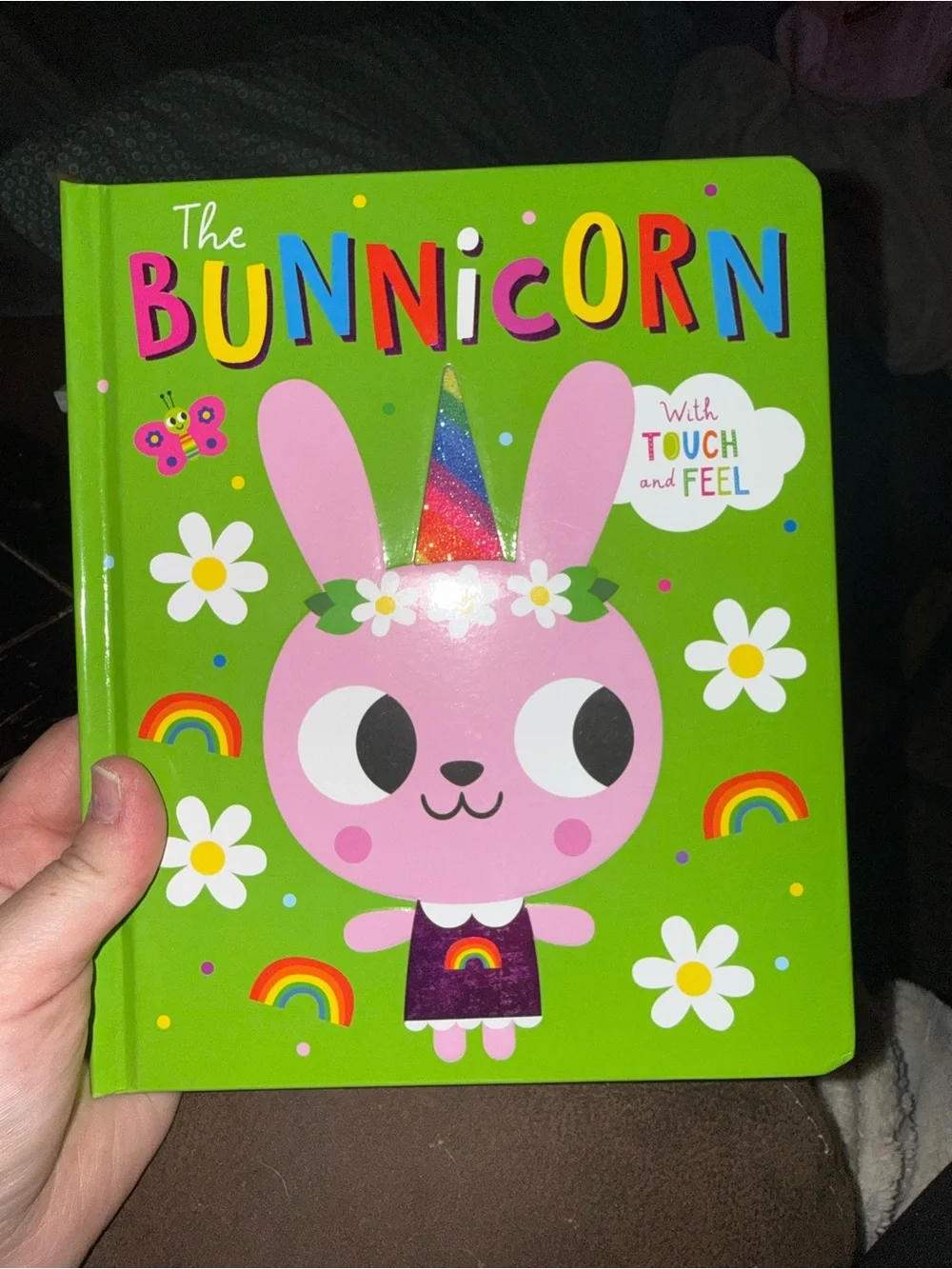 The Bunnicorn Touch-and-Feel Board Book - Pink Bunnicorn